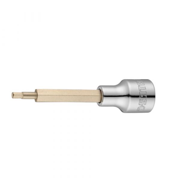 Soquete Bit Hexagonal Longo 1/2 Pol. x 6mm Sata