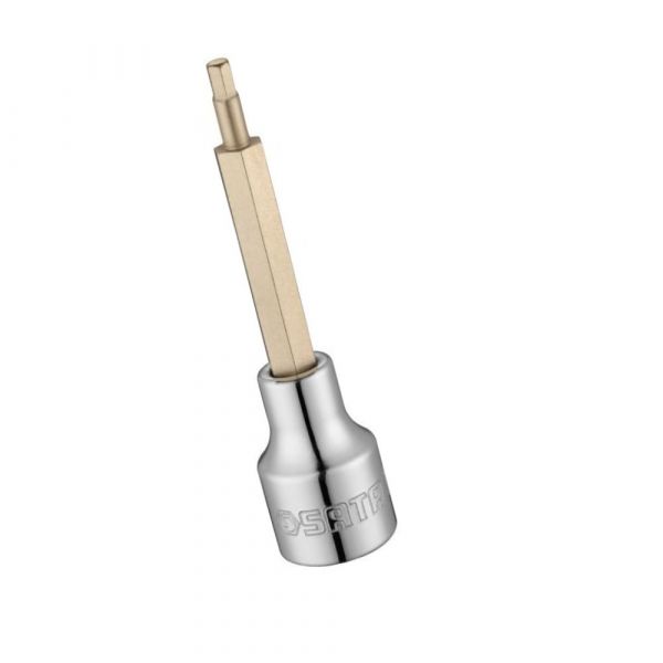 Soquete Bit Hexagonal Longo 1/2 Pol. x 6mm Sata