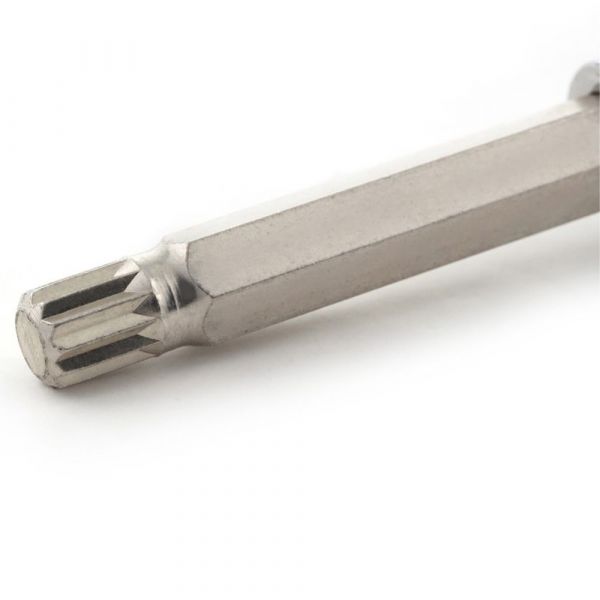Soquete Bit Multidentado Longo M16 1/2 Pol. x 100mm Sata