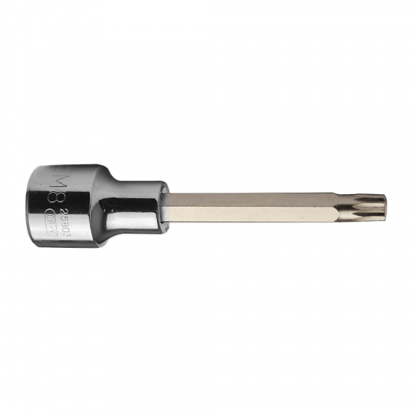 Soquete Bit Multidentado Longo M5 1/2 Pol. x 10mm Sata