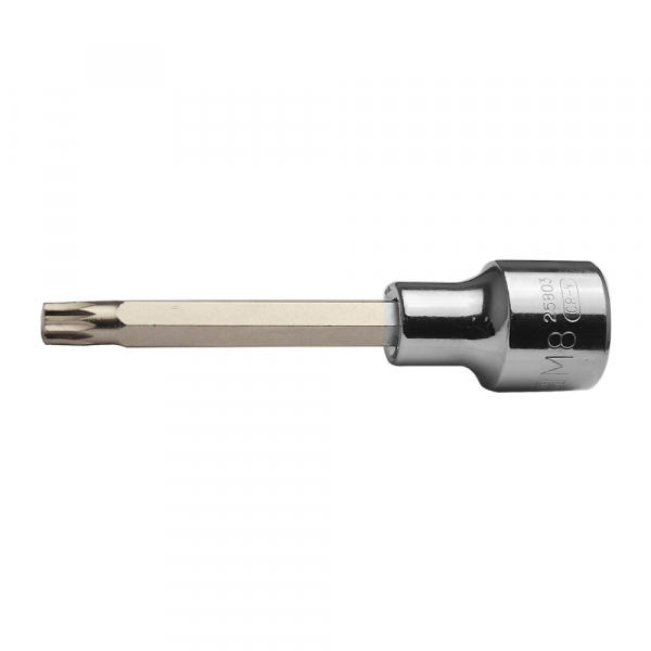 Soquete Bit Multidentado Longo M5 1/2 Pol. x 10mm Sata