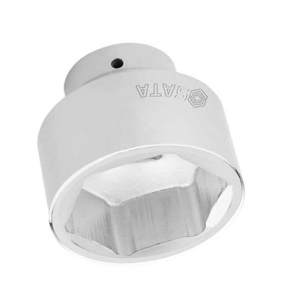 Soquete Impacto Sextavado Curto 1 Pol. 80mm Sata