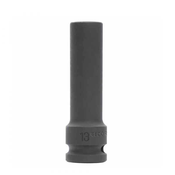 Soquete Impacto Sextavado Longo 13 mm Encaixe 1/2