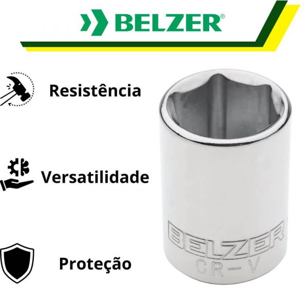 Soquete Sextavado Com Encaixe 1/2 X 19mm Belzer 