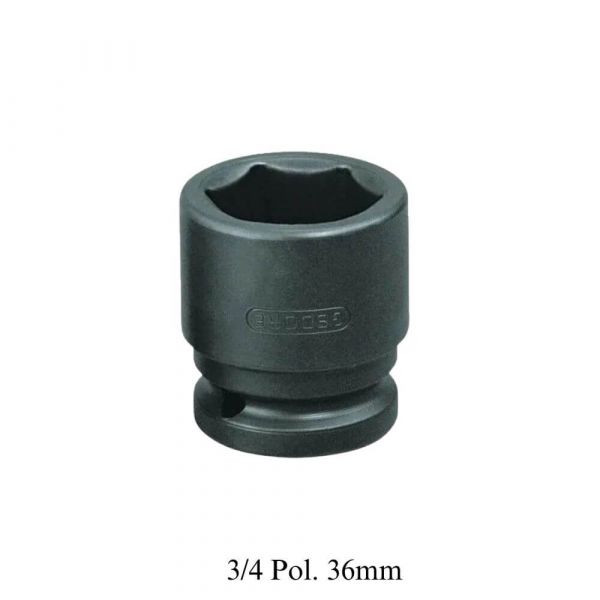 Soquete Sextavado de Impacto Encaixe 3/4 Pol. 36mm Gedore