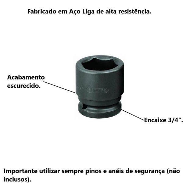 Chave Soquete Sextavado de Impacto 1/2X30mm Gedore