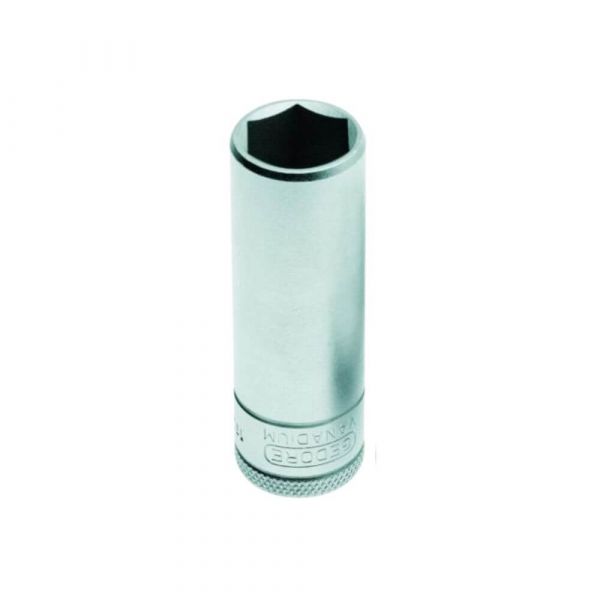 Soquete Sextavado Longo Encaixe 15mm 1/2 Pol. Gedore