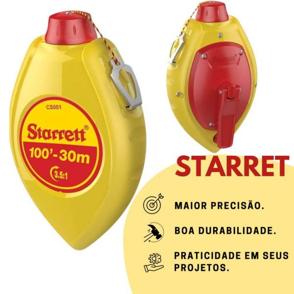 Kit 2 peças Giz de Linha Azul 30 Metros Starret