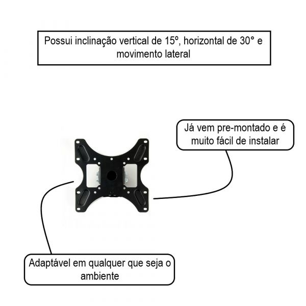 Suporte Articulado para TV 14a 42com Inclinação- Loctek