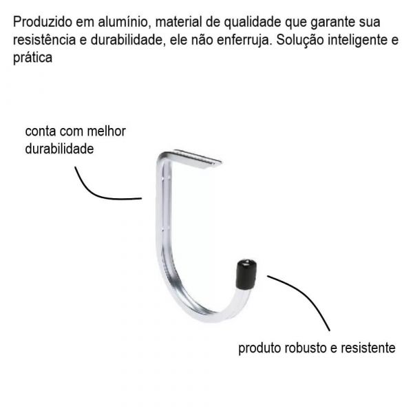 Suporte Multiuso Alumínio 170 x 130mm Bemfixa