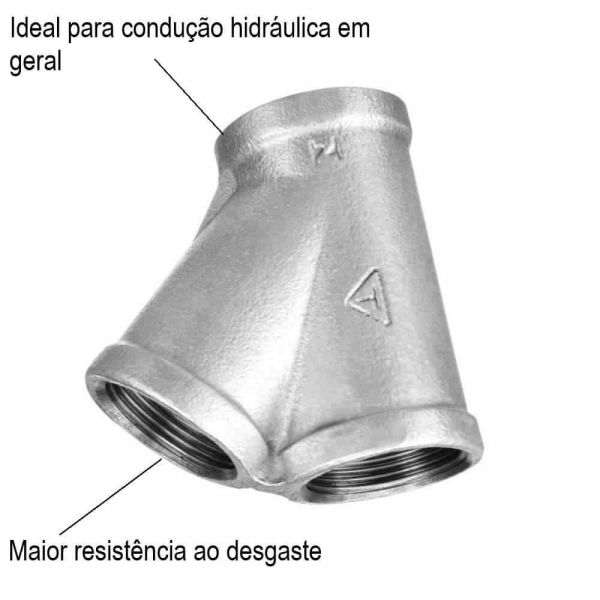 Junção Galvanizado 45° 3/4
