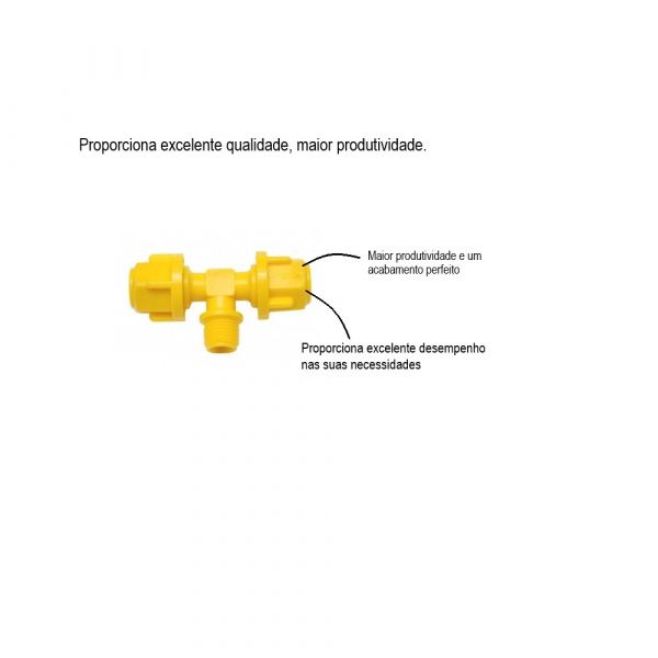 Tê Comando Para Irrigação 8X8X8mm Implebras