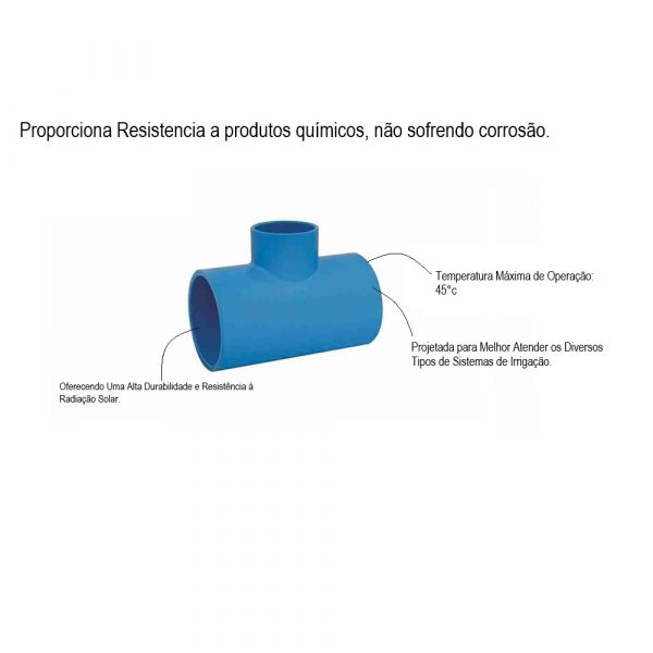 Tê De Redução Para Irrigação 50X32mm Viqua