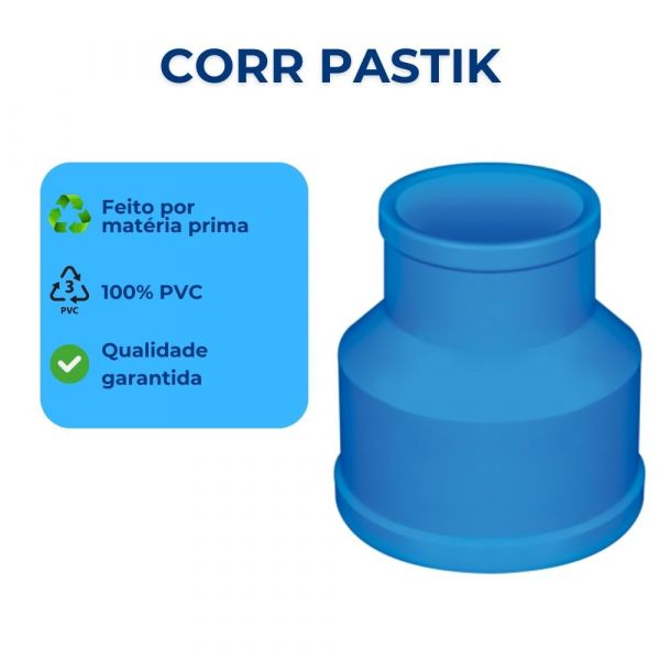 Redução Soldável Irrigação DN50x35mm Corr Plastik