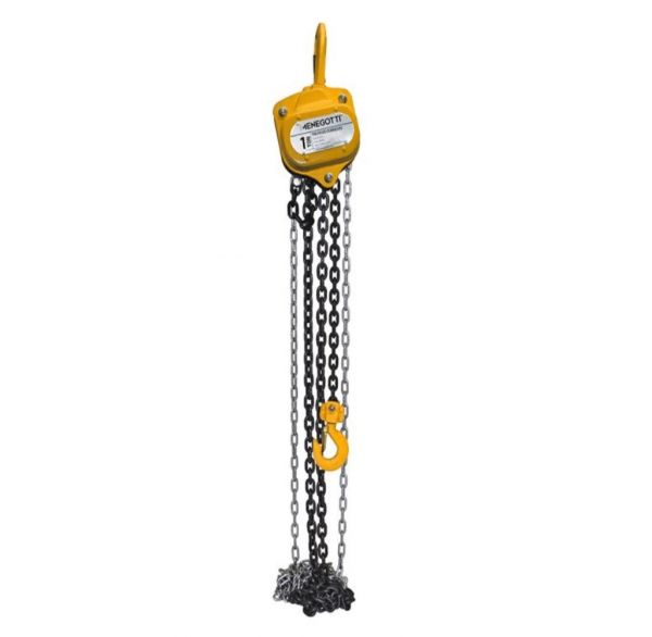 Talha de Corrente Manual 1Tonelada 3 Metros MTC Menegotti