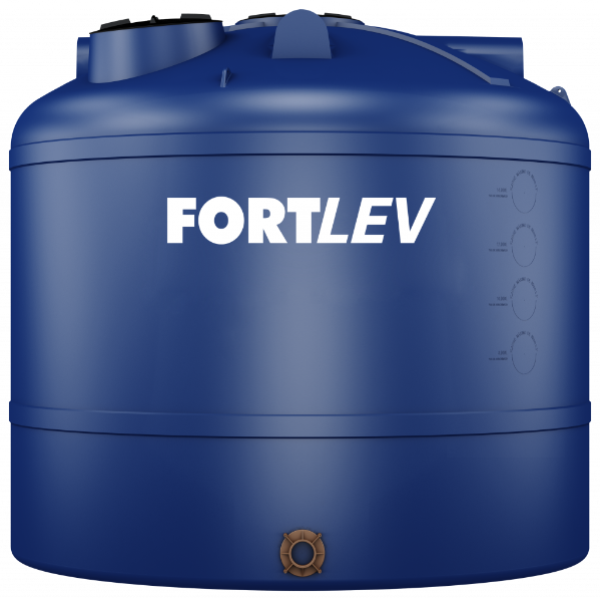 Tanque de Polietileno 20.000 Litros com Tampa de Rosca Fortlev