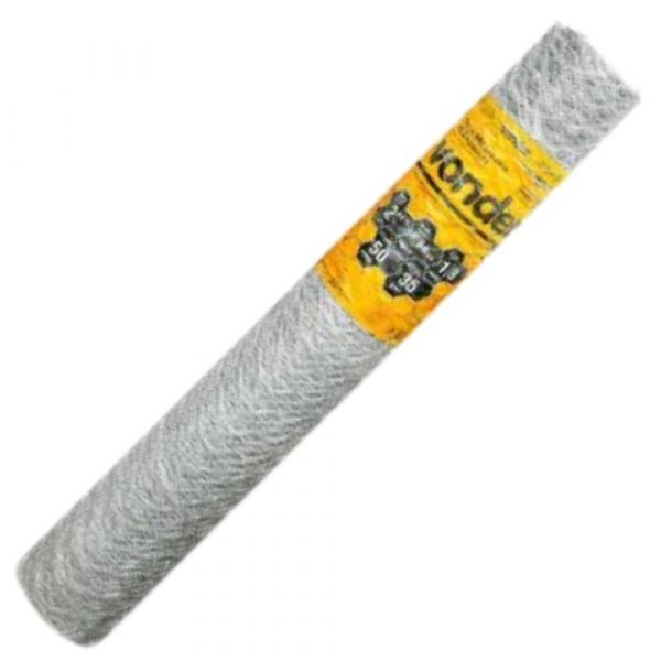 Tela Metálica Hexagonal para Galinheiro 50 x 1,8 Metros Malha 2 Pol. 18 BGW Vonder