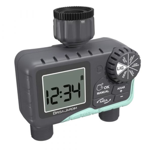 Temporizador Digital para Irrigação 2 Saídas TIE21 Brisa Jardim