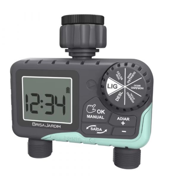 Temporizador Digital para Irrigação 2 Saídas TIE21 Brisa Jardim