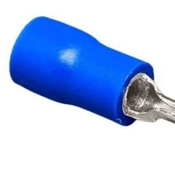 Terminal Pino Pré Isolado Azul Hellermanntyton
