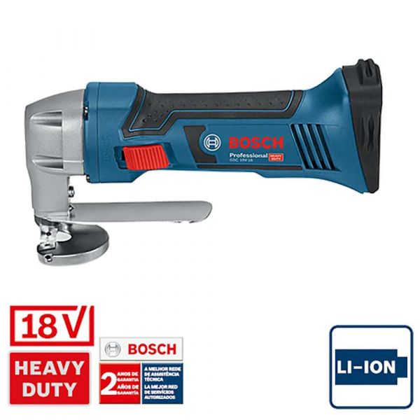 Tesoura faca a bateria Bosch GSC 18V-16 700W 18V SB