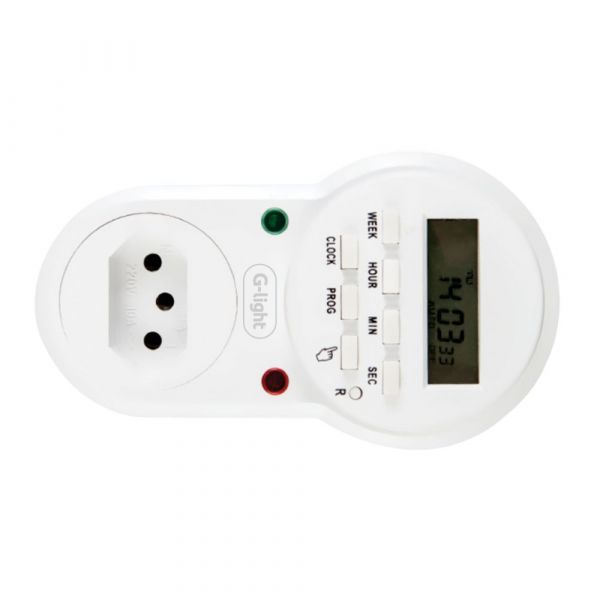 Timer Digital Branco Autovolt 10A G-Light