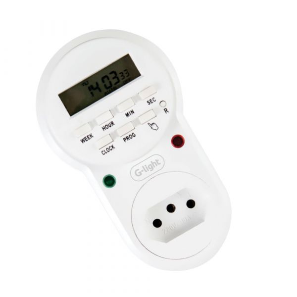 Timer Digital Branco Autovolt 10A G-Light