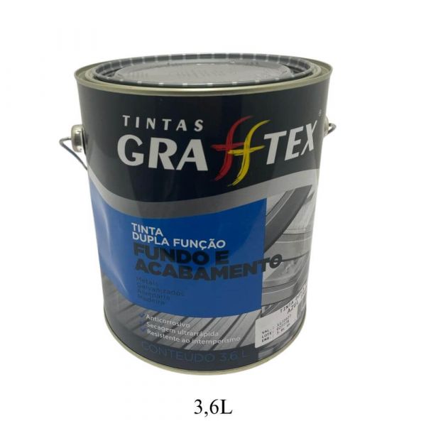 Tinta Brilhante Azul França Dupla Função 3,6L Grafftex