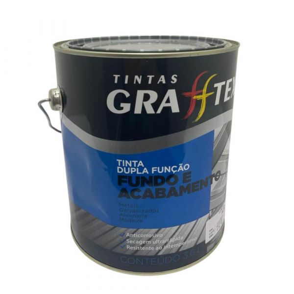 Tinta Brilhante Azul França Dupla Função 3,6L Grafftex