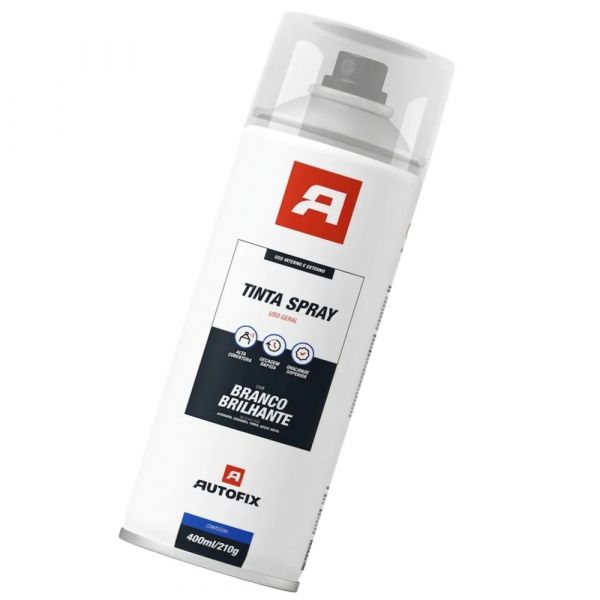 Tinta Spray Branco Brilhante 400ml Autofix