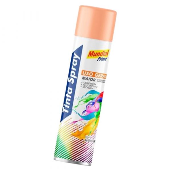 Tinta Spray Pêssego 400ml Mundial Prime