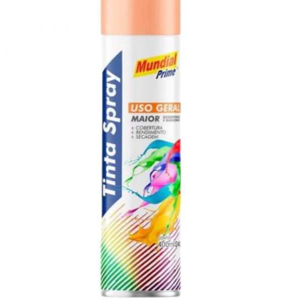 Tinta Spray Pêssego 400ml Mundial Prime