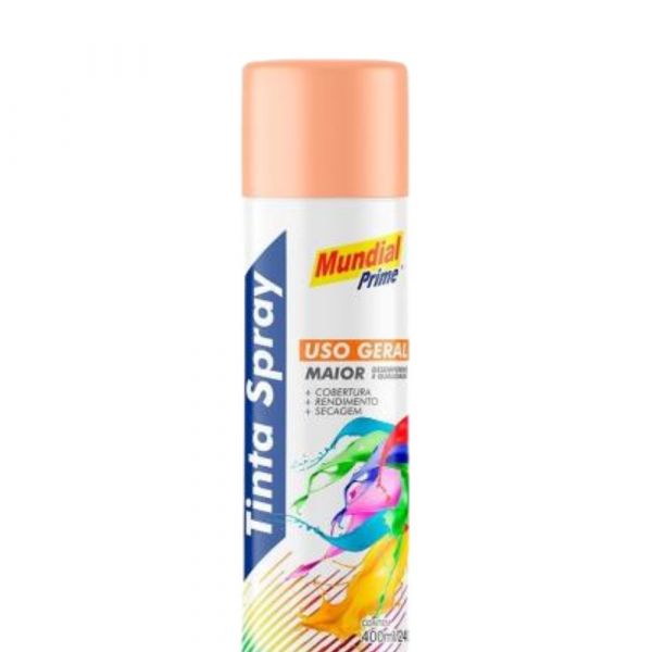 Tinta Spray Pêssego 400ml Mundial Prime