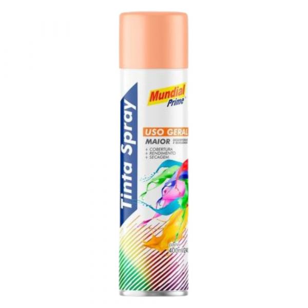 Tinta Spray Pêssego 400ml Mundial Prime