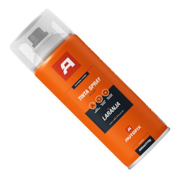 Tinta Spray Uso Geral 400ml Laranja Autofix