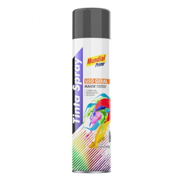 Tinta Uso Geral Sub Grey 400ml Mundial Prime