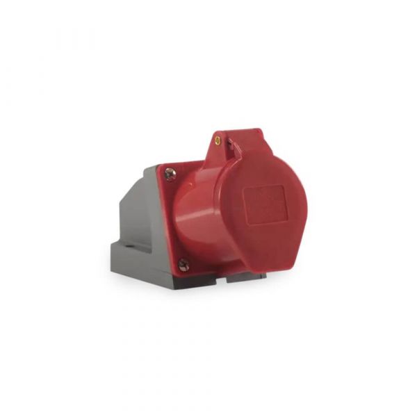 Tomada Fixa 2P+T 16A 380V Vermelha 9H Soprano