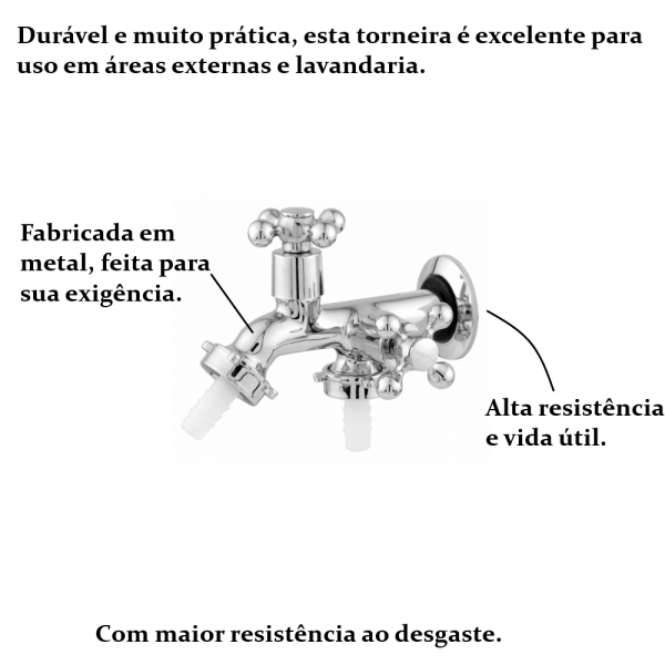 Torneira para Máquina de Lavar ou Tanque Ravena Pevilon