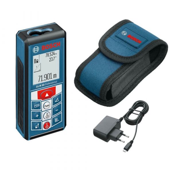 Trena Laser até 80M GLM-80 com Bolsa de proteção Bosch