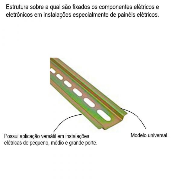 Trilho Aço Para Montagem 1 Metro Lukma