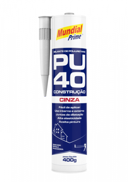 Silicone Pu40 Cinza 400g Mundial Prime