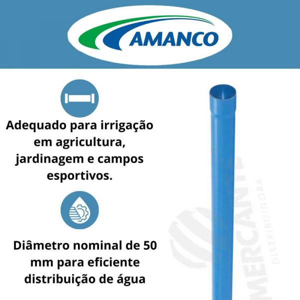 Tubo Agro PN40 Irrigação Dn50 Amanco
