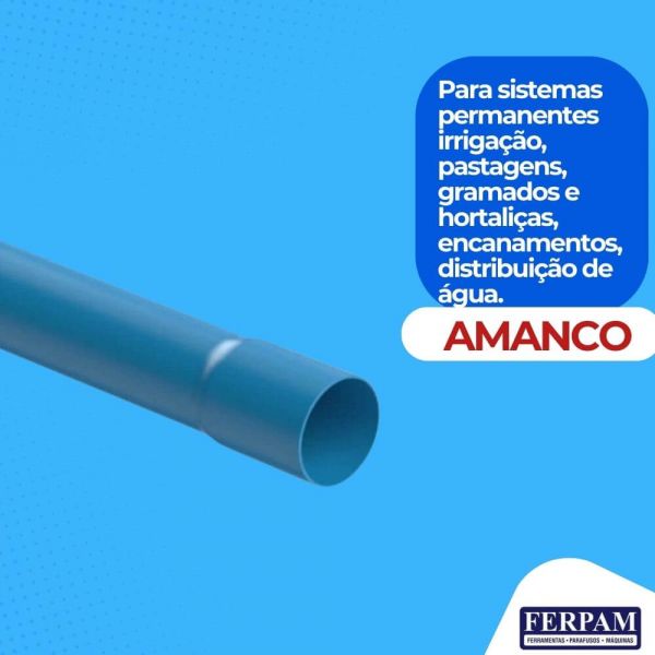 Tubo Agro PN60 Irrigação Dn40 Amanco
