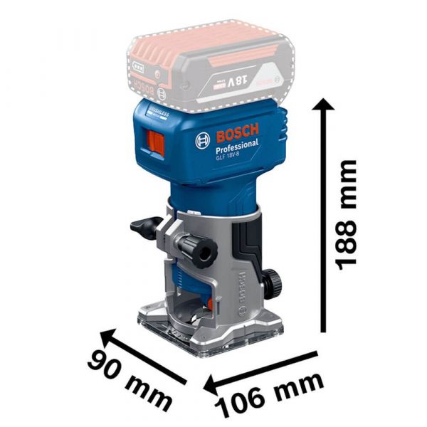 Tupia de Palma GLF 18V-8 sem Bateria Bosch