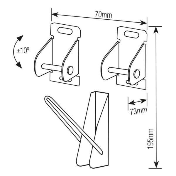 Suporte Universal Inclinável para TV 10a 85- Brasforma Sbrub910