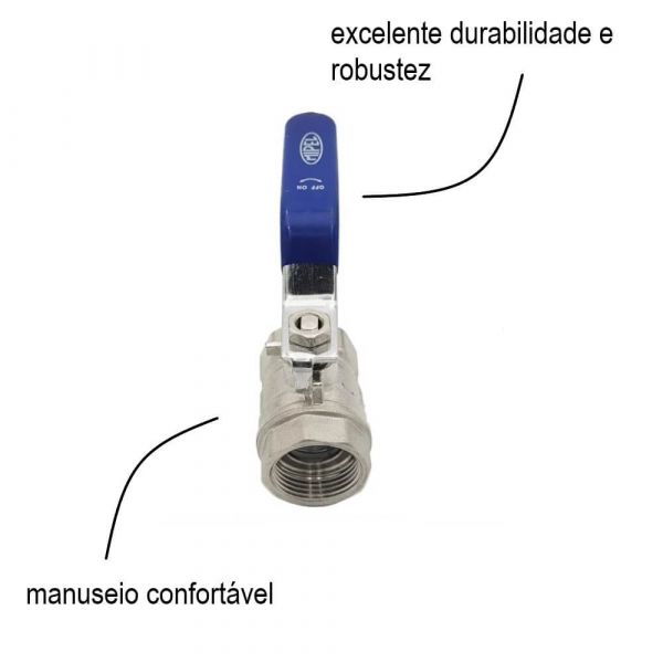 Válvula De Esfera Monobloco PP 3” PN30 Mipel