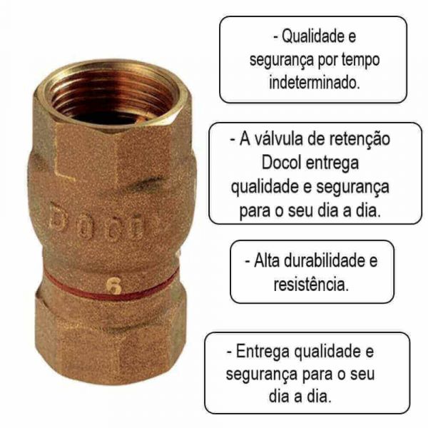 Válvula De Retenção Vertical 2” Docol