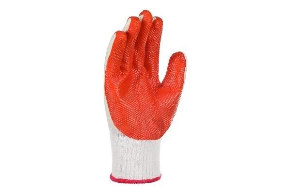 Luva Poliéster/Algodão Fluo Revestida Latex 9 Delta Plus