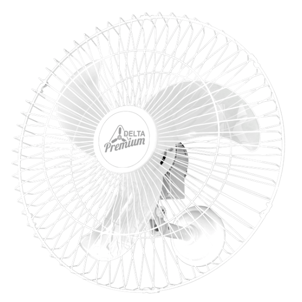 Ventilador de Parede Oscilante Premium Branco 50 cm Venti-Delta