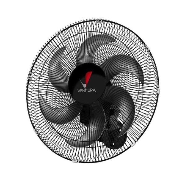 Ventilador de Parede Ventura Preto 50 cm Venti-Delta